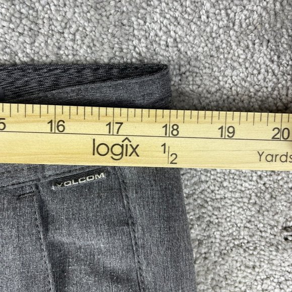 Volcom Modern Stretch Chinos Men’s Size 34 Gray Flat Front Pants True To This - Picture 11 of 15